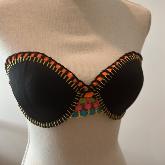 Beach Bunny Multicolor Bandeau Swim Top - Picture 2 of 10